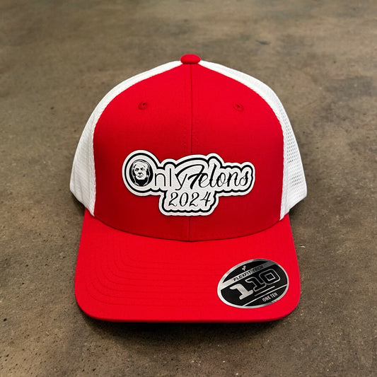 Only Felons 2024 Flexfit 110 Snapback Hat - Limited Edition Red & White